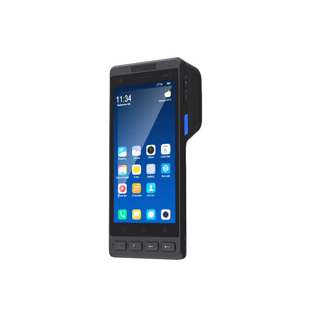 5.5 inch PDAs handheld POS terminal with 58mm thermal printer 